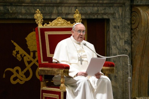 VATICAN: POPE FRANCESCO MEETS CARDINALS