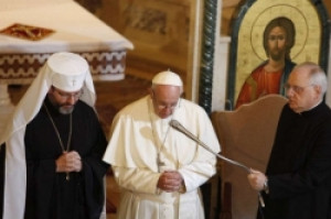 Đức Thánh Cha Phanxicô viếng thăm nhà thờ Thánh Sophia của Giáo hội Công giáo Hy Lạp Ukraina tại Roma