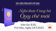Học viện Công giáo Việt Nam: Chương trình công bố quy chế mới