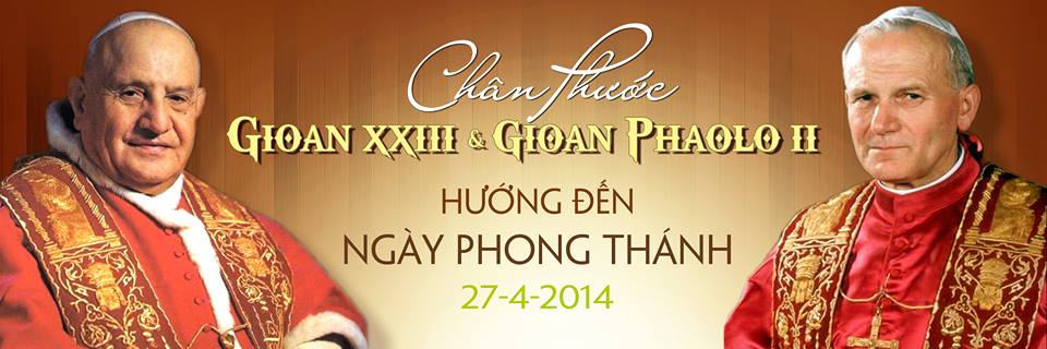 Chuẩn bị lễ Phong Thánh cho 2 Đức Giáo Hoàng 27-4-2014