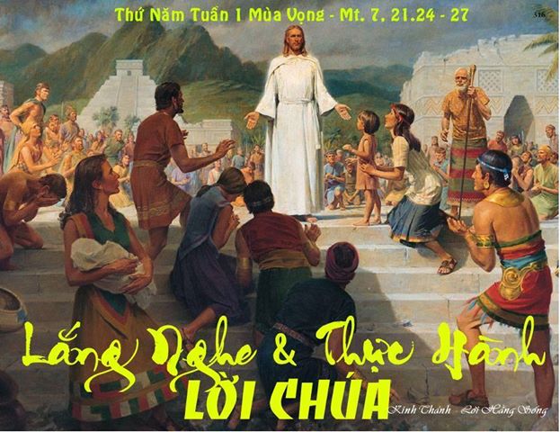 Thứ năm tuần I mùa Vọng -  Mt 7, 21.24-27