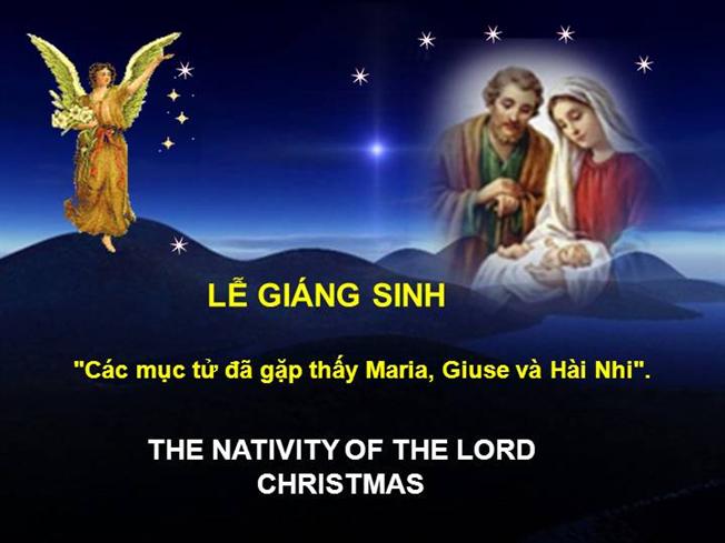 Ngày 25.12 - Lễ Chúa Giáng Sinh. 