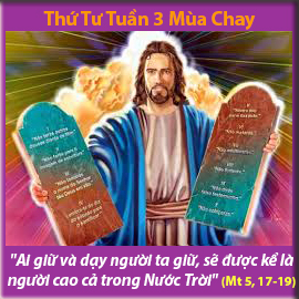 Thứ Tư Tuần 3 Mùa Chay - Mt 5, 17-19