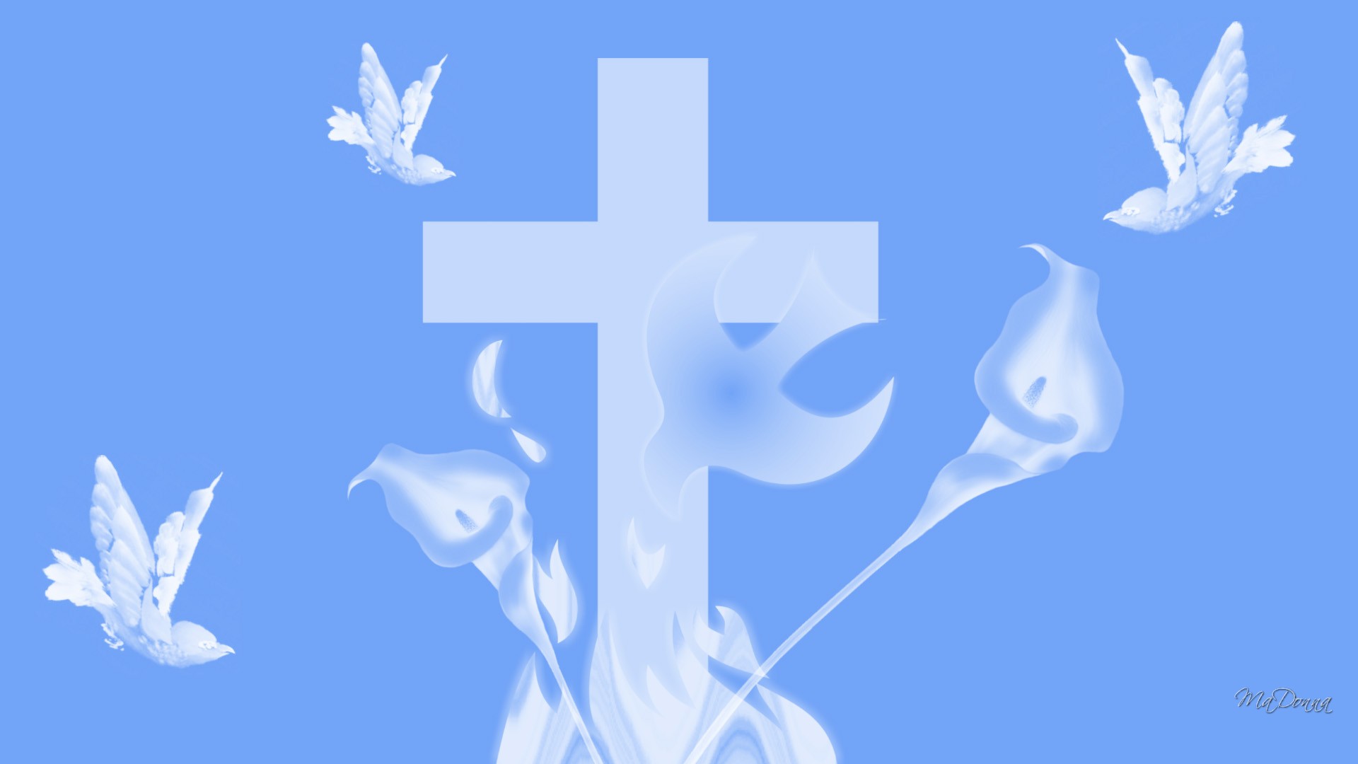 just-for-peace-cross-doves-easter-lily-widescreen