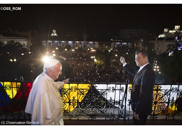 Hoạt động của Đức Thánh Cha chiều 6-7-2015 tại Quito