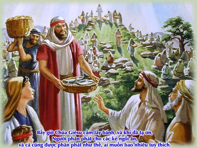 CHẦU THÁNH THỂ: Ngày 26.7.2015 - Chúa nhật XVII Thường niên - Ga 6,1-15