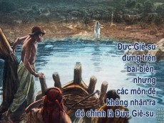 KHI TRỜI SÁNG, CHÚA GIÊSU  ĐỨNG TRÊN BÃI BIỂN-  Lm. Carôlô Hồ Bặc Xái