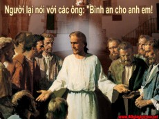 ĐỨC GIÊSU HIỆN RA VỚI CÁC MÔN ĐỆ  (Gioan 20,19-23) -  Lm FX Vũ Phan Long, ofm