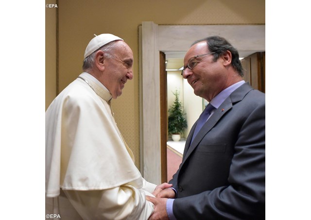 Tổng thống Pháp François Hollande viếng thăm Vatican lần thứ hai