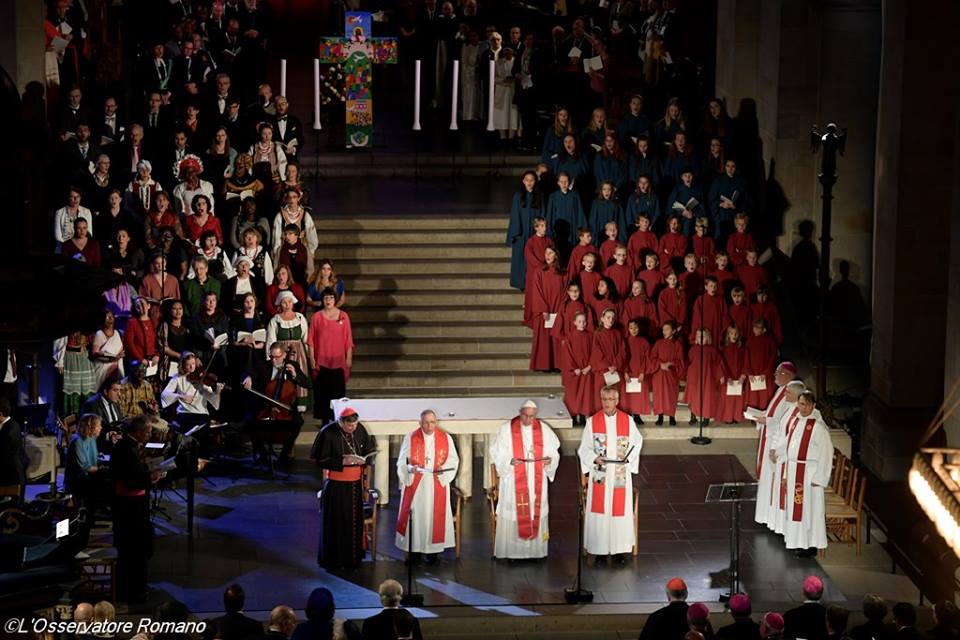 Đức Thánh Cha tham dự lễ tưởng niệm 500 năm cuộc Cải Cách của Martin Luther