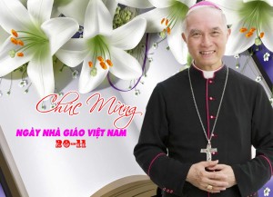 Thư của Đức cha Chủ Tịch Ủy Ban Giáo Dục Công Giáo gửi quí Thầy Cô giáo 2016