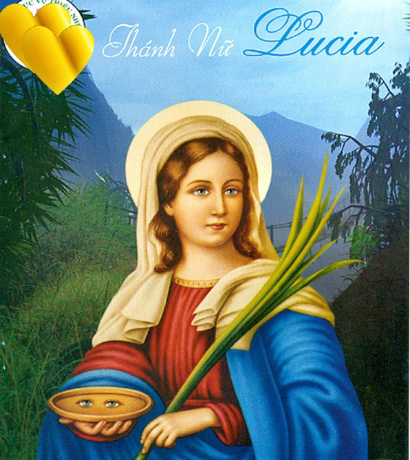Ngày 13-12 Thánh LUCIA  Đồng Trinh Tử Đạo