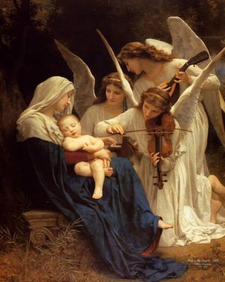 mother-and-sleeping-child-with-angels