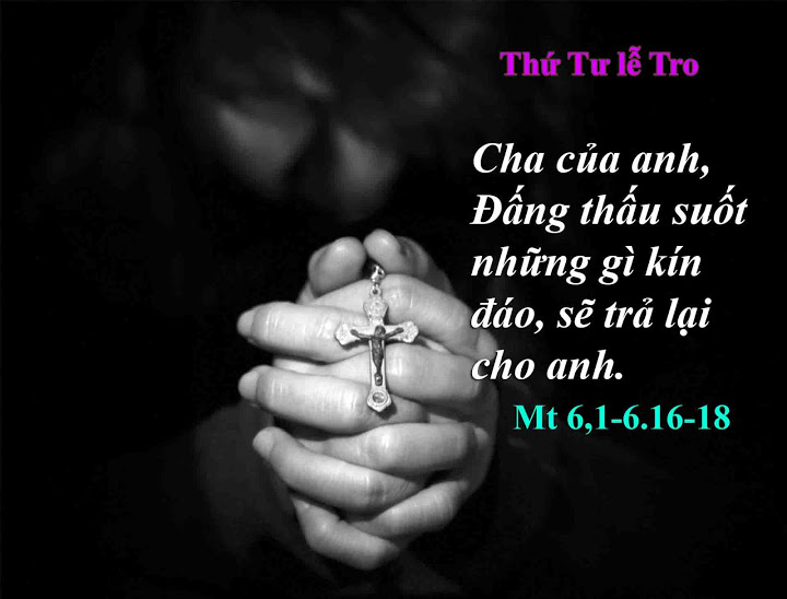 1.3.2017 – Thứ tư Lễ Tro