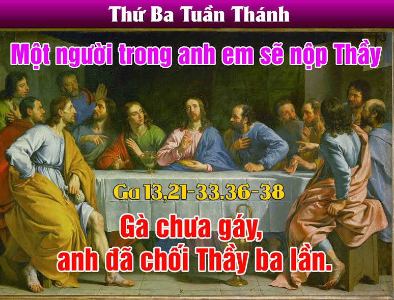 11.4.2017 – Thứ Ba Tuần Thánh