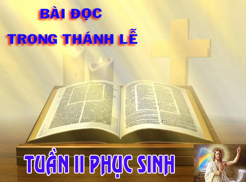 BẢN VĂN BÀI ĐỌC TUẦN II PHỤC SINH  NĂM PHỤNG VỤ 2016 – 2017