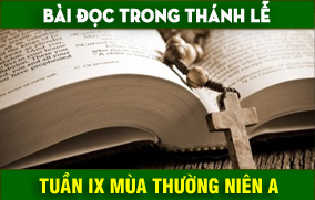 BẢN VĂN BÀI ĐỌC TUẦN IX THƯỜNG NIÊN NĂM A - NĂM PHỤNG VỤ 2016 – 2017