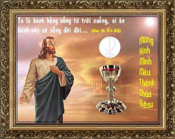 CÁC BÀI SUY NIỆM LỜI CHÚA  CHÚA NHẬT LỄ MÌNH MÁU THÁNH CHÚA KITÔ– NĂM A