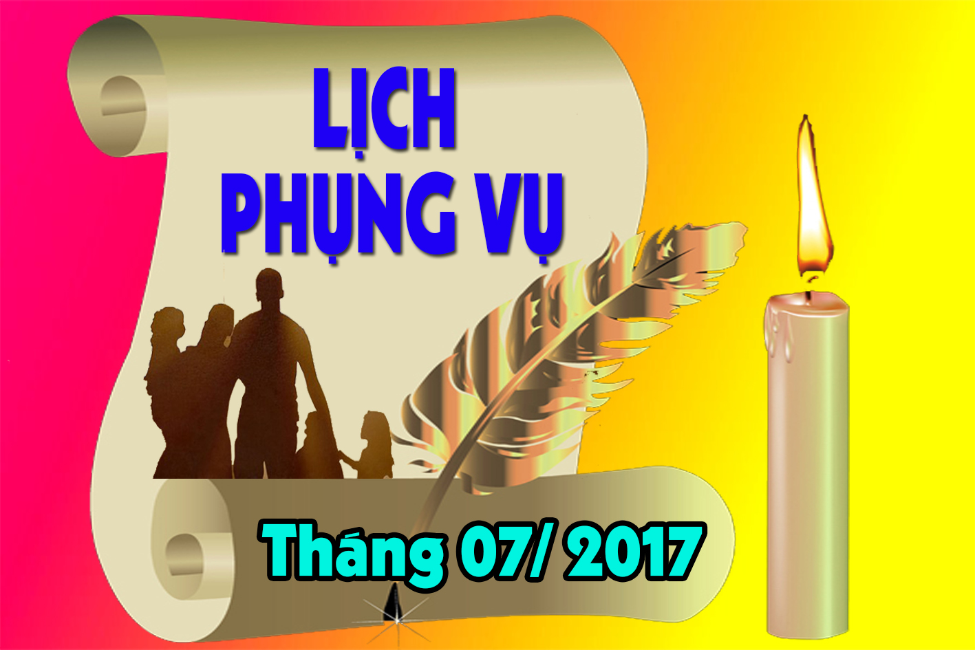 Lịch Phụng vụ từ ngày 24.7.2017 đến ngày 30.7.2017