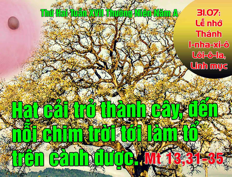 31.7.2017 – Thứ Hai tuần 17 Thường niên