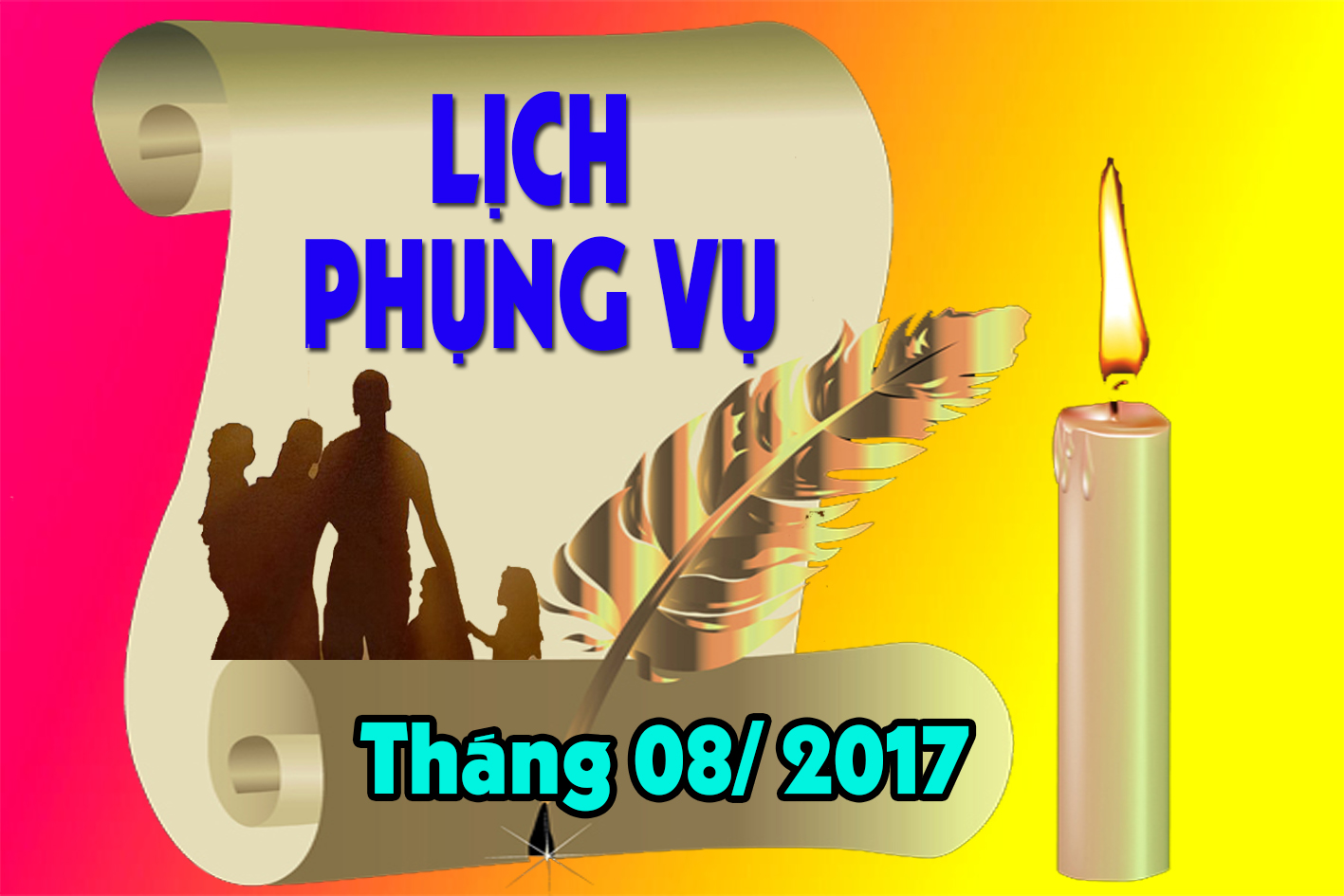 Lịch Phụng vụ từ ngày 28.08.2017 đến ngày 03.9.2017