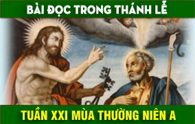 BẢN VĂN BÀI ĐỌC TUẦN XXI THƯỜNG NIÊN NĂM A - NĂM PHỤNG VỤ 2016 – 2017