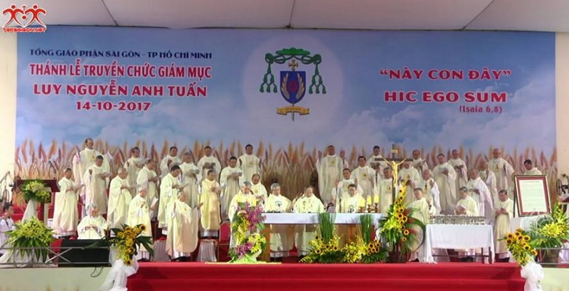 Thánh lễ Truyền chức Giám mục cho Cha Luy Nguyễn Anh Tuấn