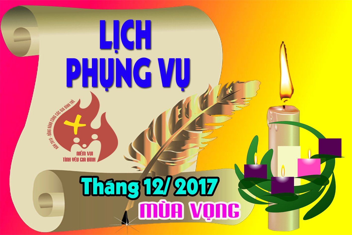Lịch Phụng vụ từ ngày 03.12.2017 đến ngày 10.12.2017