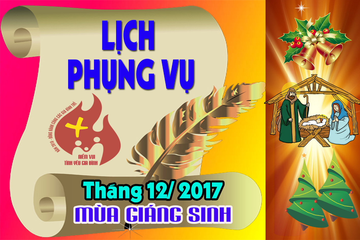 Lịch Phụng vụ từ ngày 24.12.2017 đến 31.12.2017