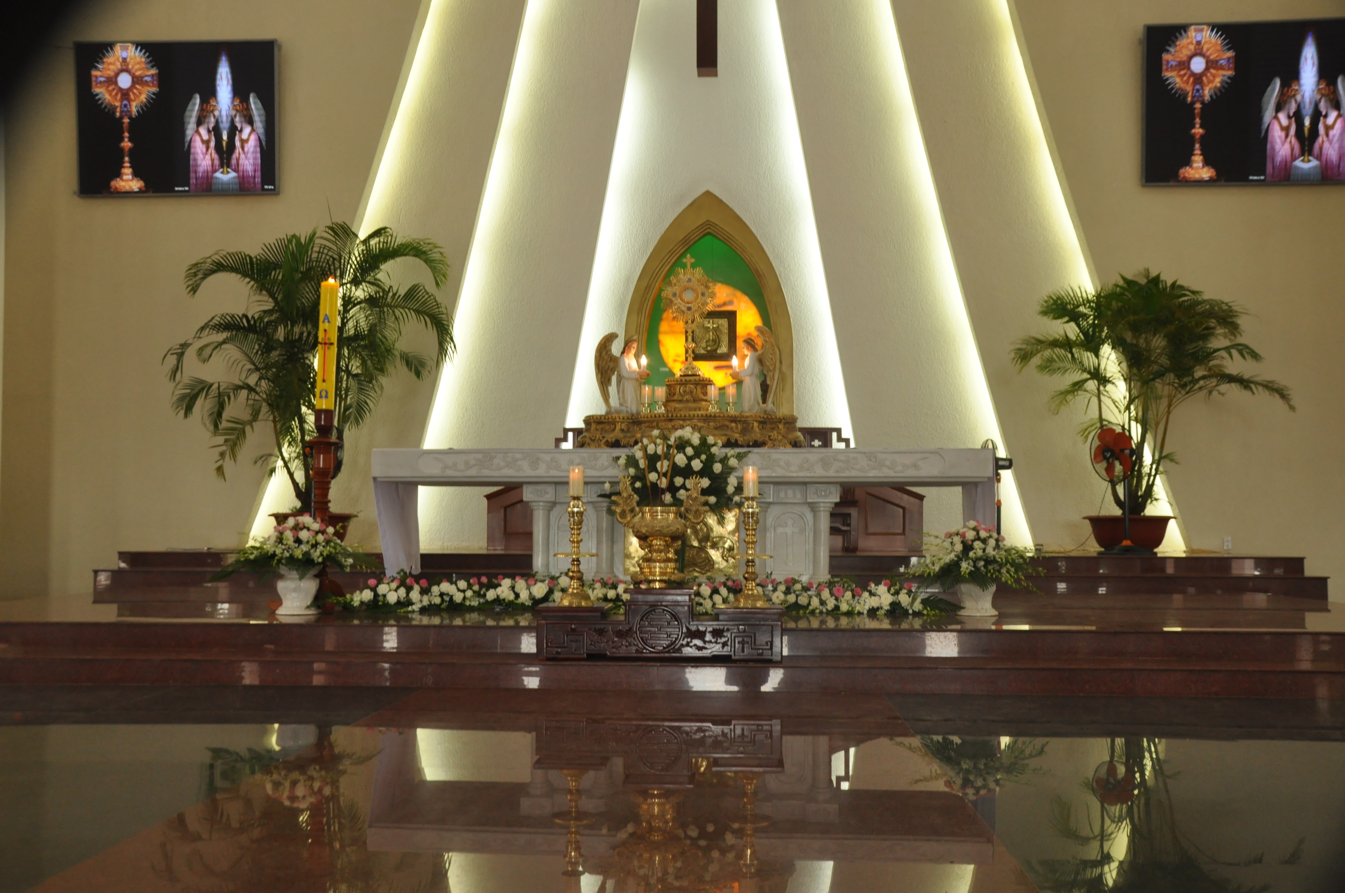 Tin ảnh: Giáo xứ Vinh Trung: Chầu Thánh Thể thay Giáo phận- Ngày 08.04.2018