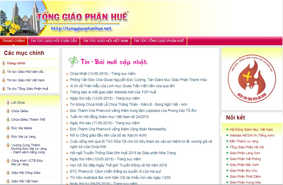 Thông báo ra mắt giao diện Website mới của TGP Huế