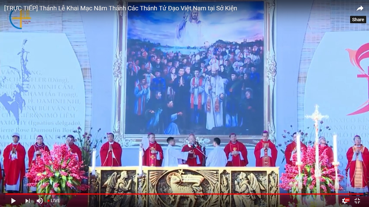 VIDEO: Thánh lễ Khai mạc Năm Thánh Các Thánh Tử Đạo Việt Nam tại Sở Kiện 19-6-2018