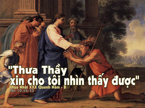 CÁC BÀI SUY NIỆM LỜI CHÚA  CHÚA NHẬT XXX THƯỜNG NIÊN – NĂM B