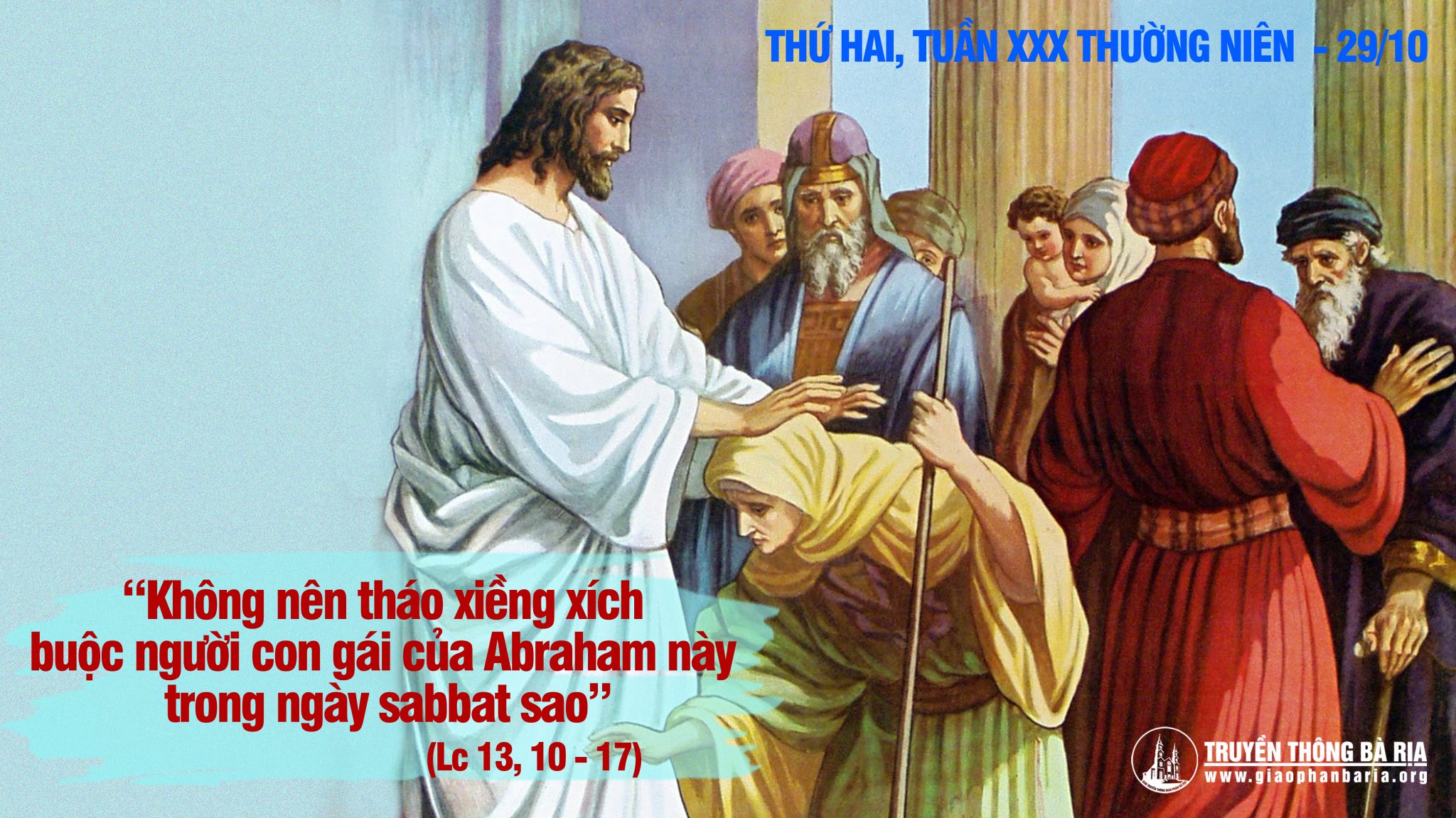 29.10.2018 Thứ hai tuần XXX Thường niên