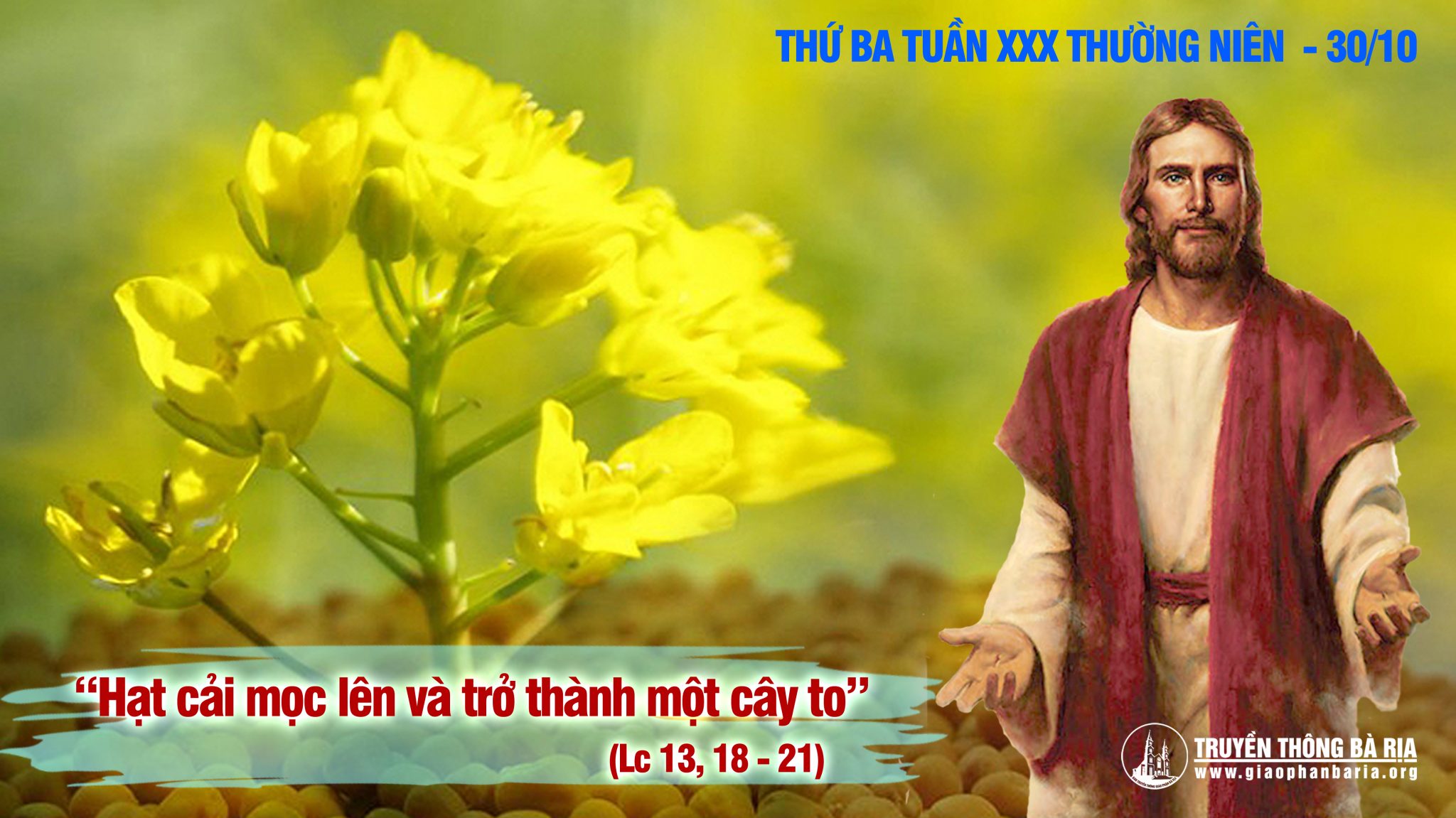 30.10.2018 Thứ ba tuần XXX Thường niên