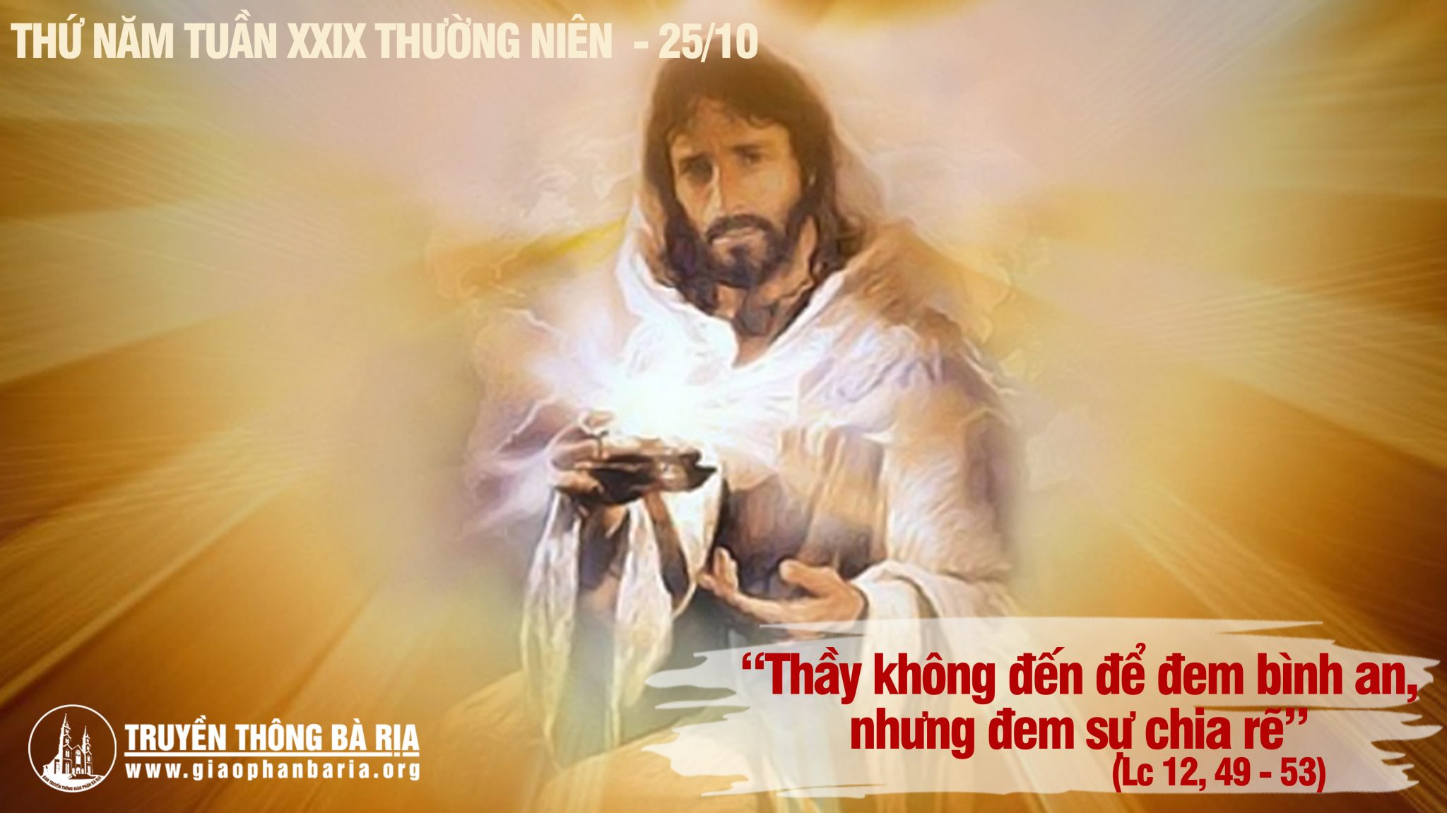 25.10.2018 Thứ năm tuần XXIX Thường niên