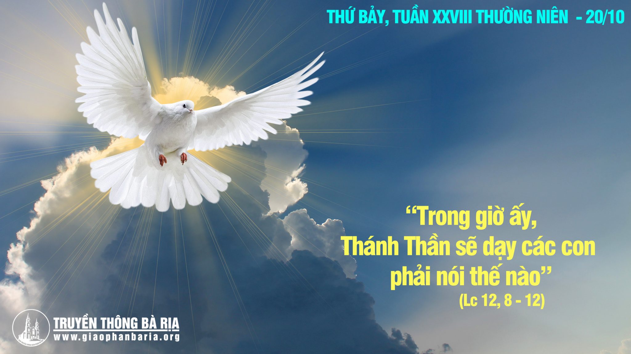 20.10.2018 Thứ bảy tuần XXVIII Thường niên