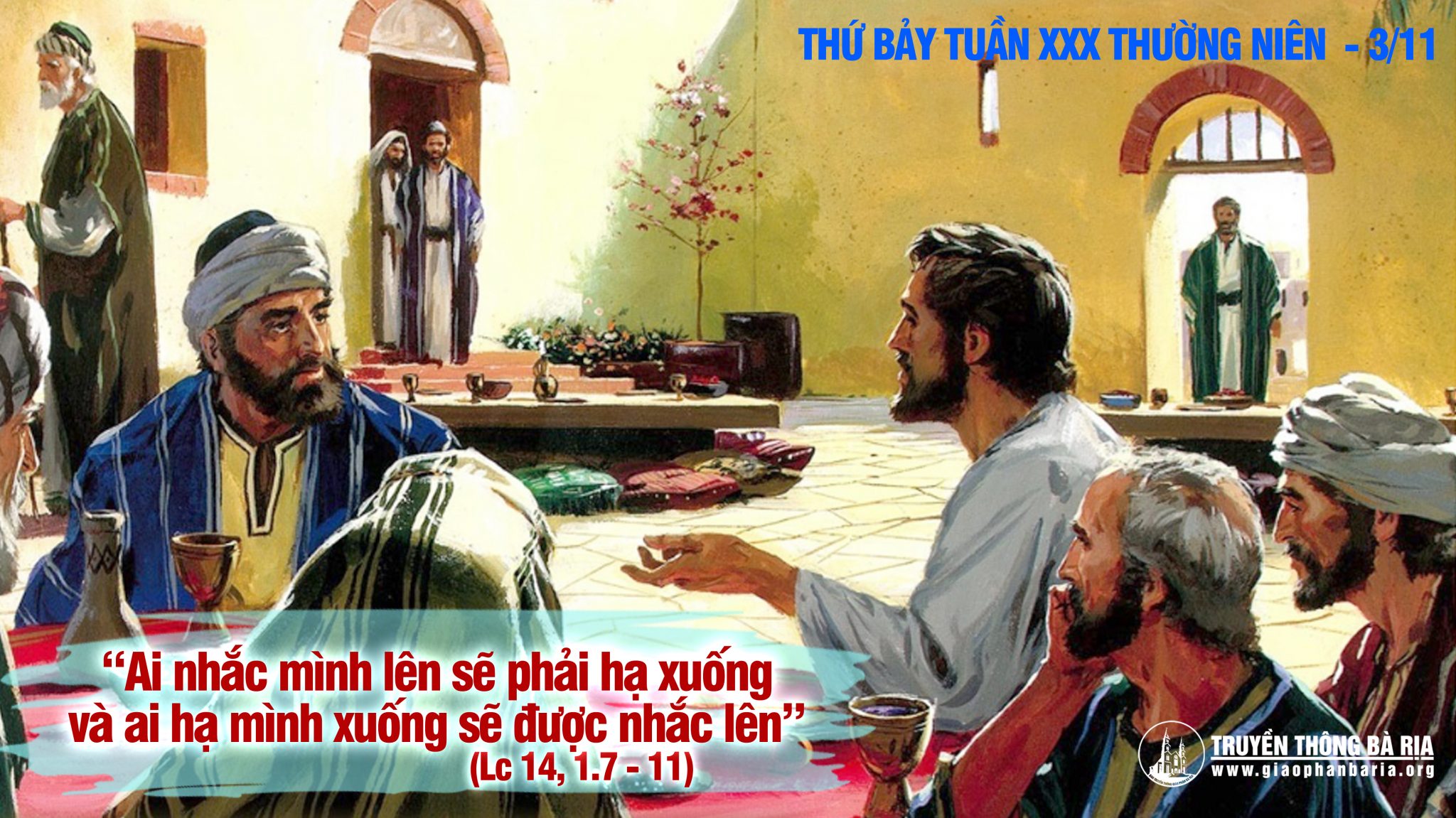 03.11.2018 Thứ bảy tuần XXX Thường niên