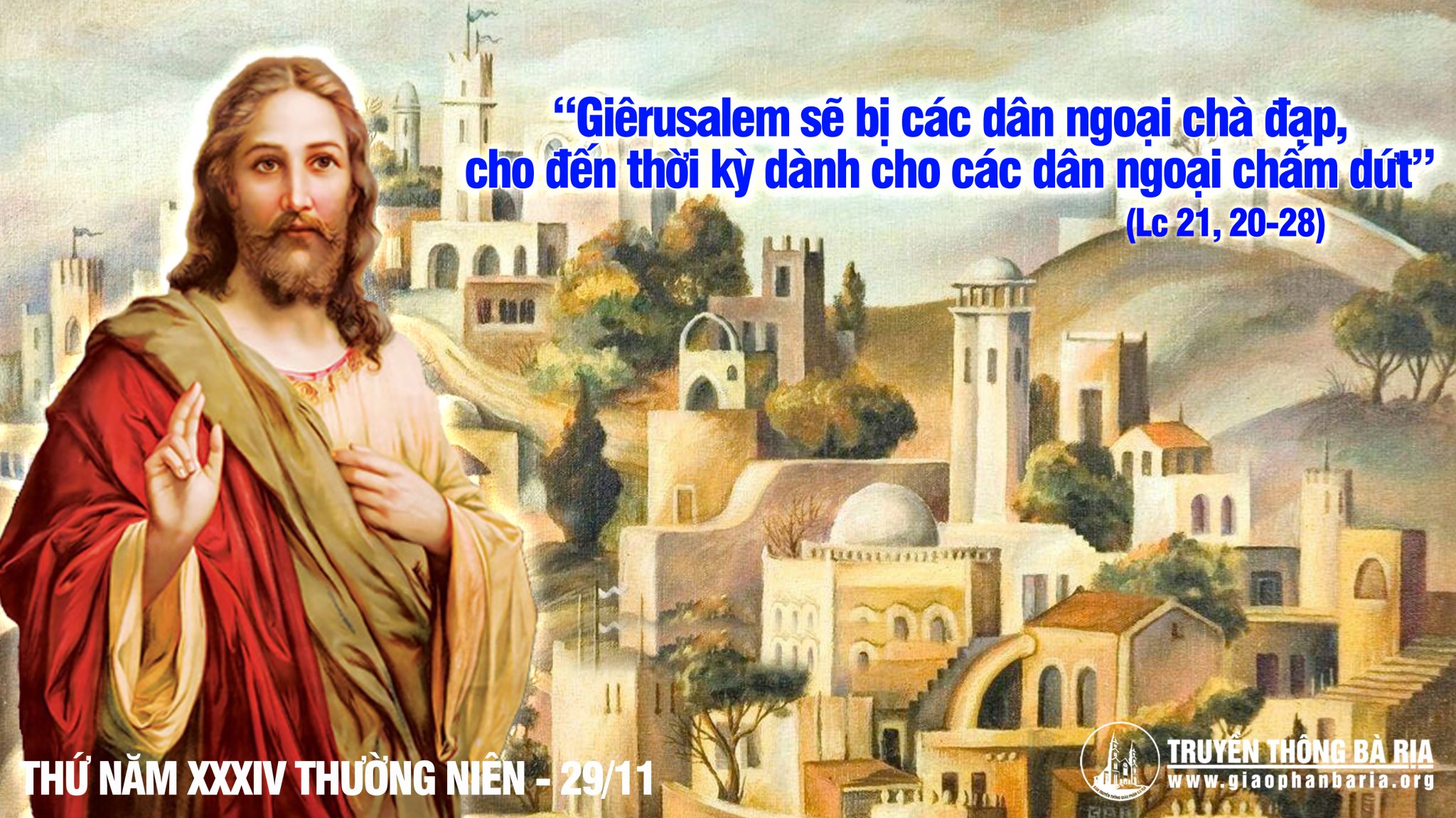 29.11.2018 - Thứ năm tuần XXXIV Thường niên