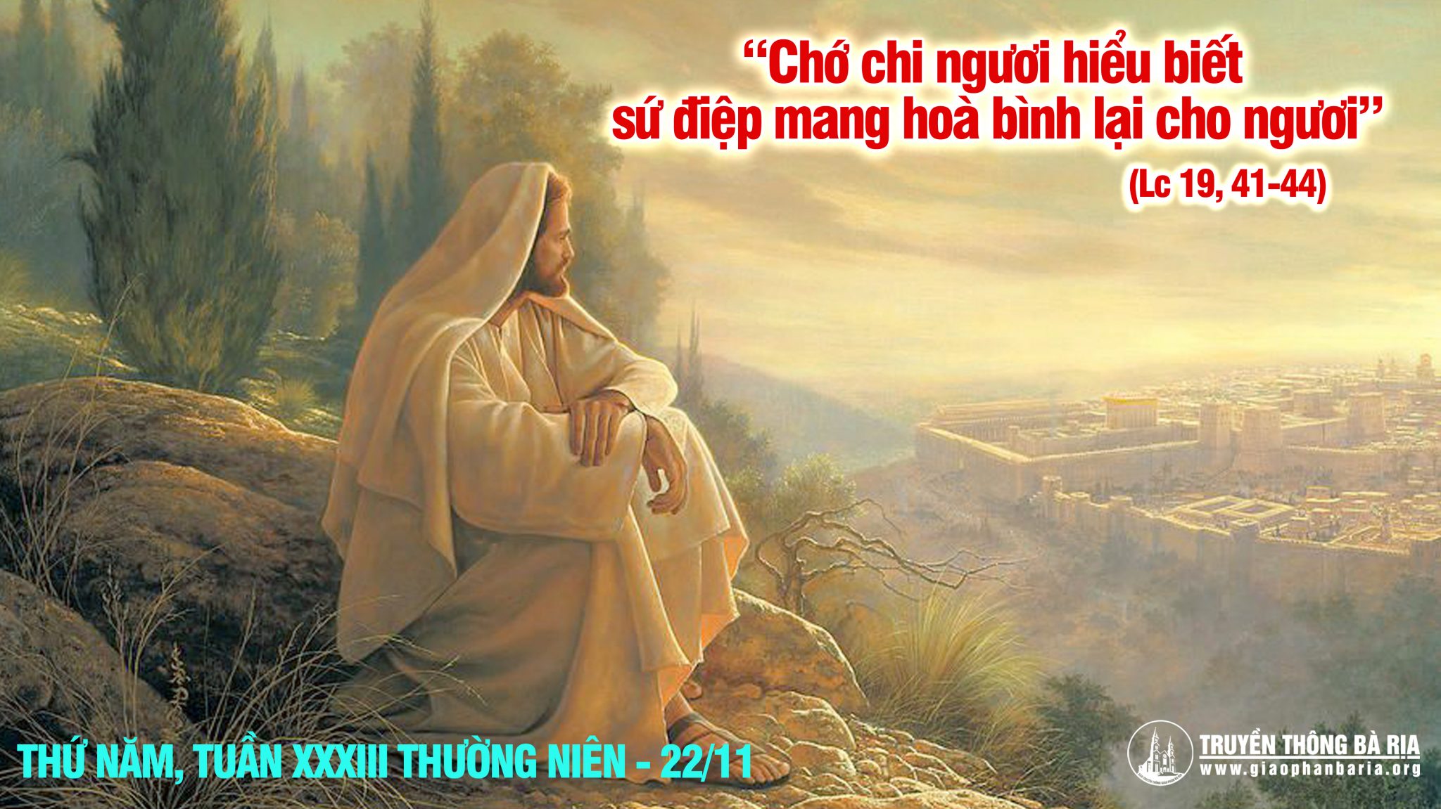 22.11.2018 – Thứ Năm tuần XXXIII Thường niên