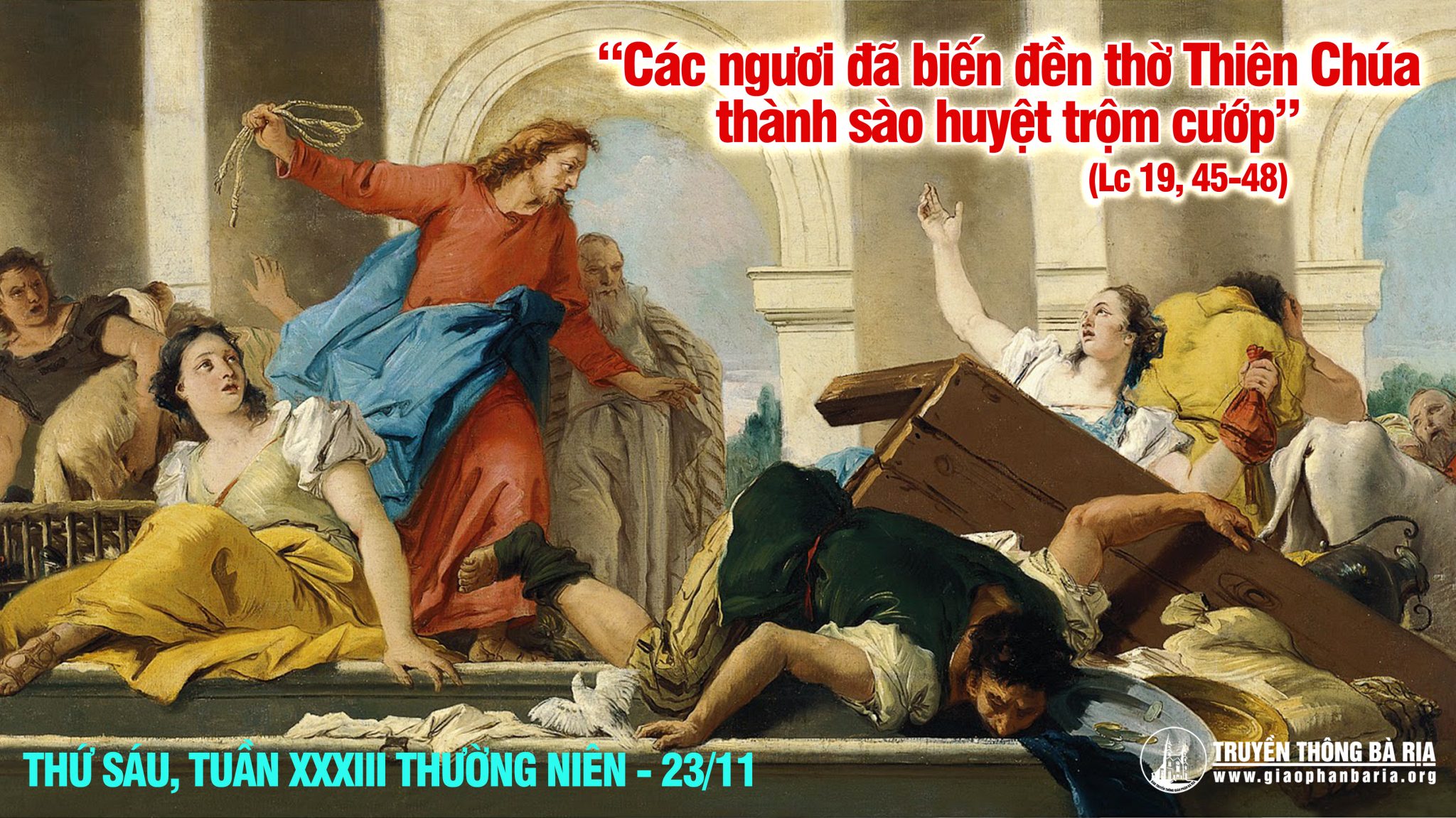 23.11.2018 - Thứ sáu tuần XXXIII Thường niên