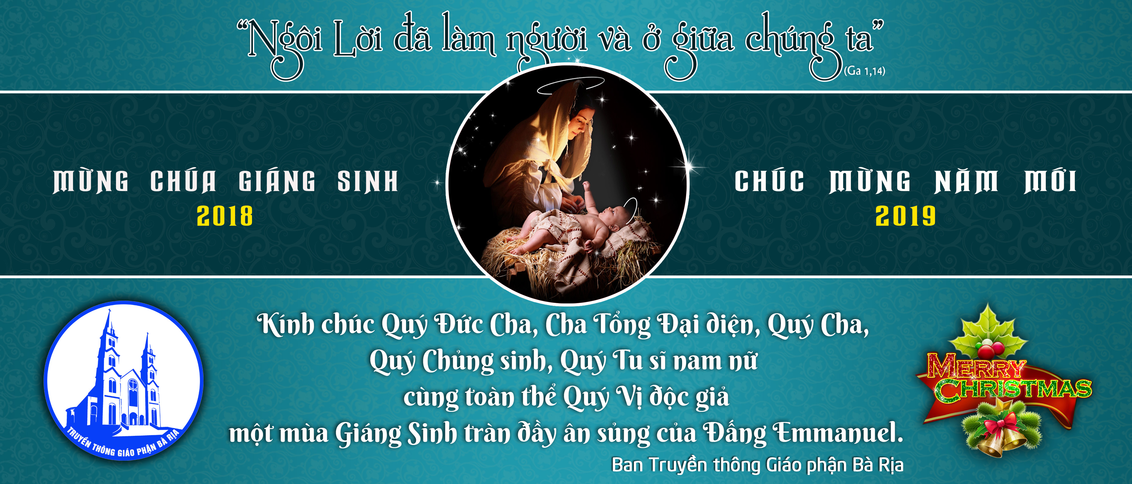Ban Truyền thông Giáo phận Bà Rịa chúc mừng Giáng Sinh