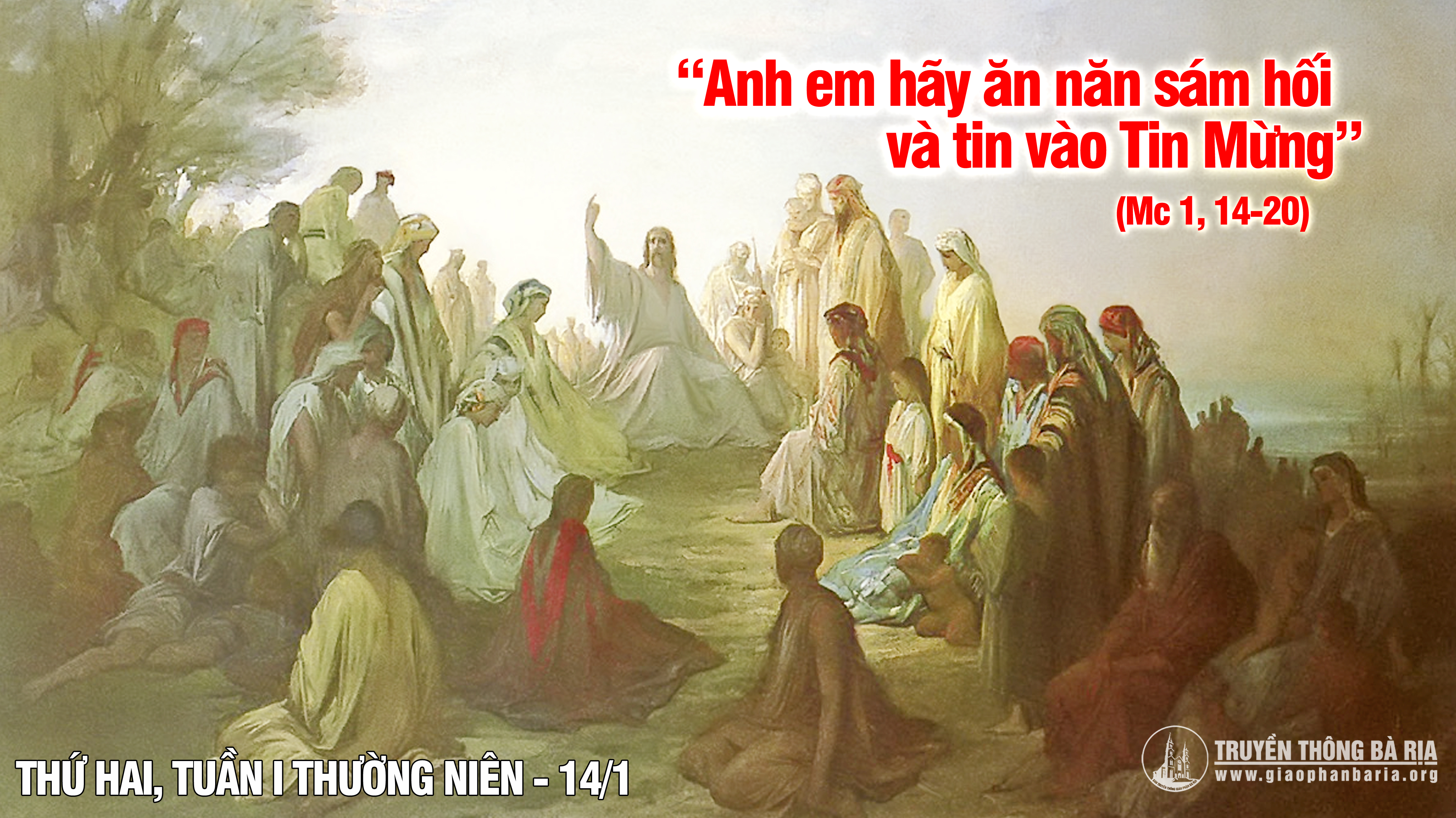 14.01.2019 – Thứ hai tuần I Thường niên