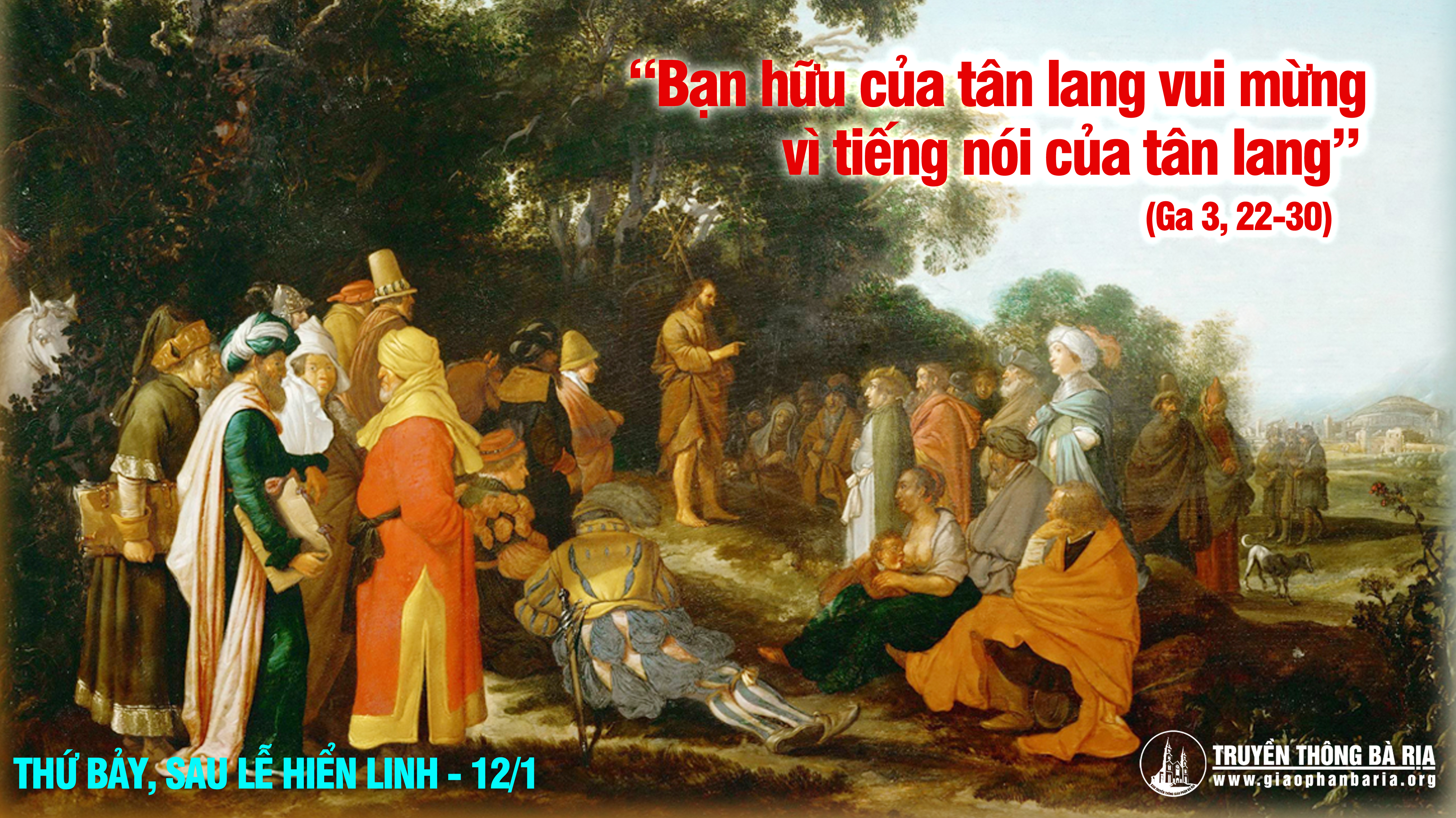 12.01.2019 – Thứ bảy sau lễ Hiển Linh