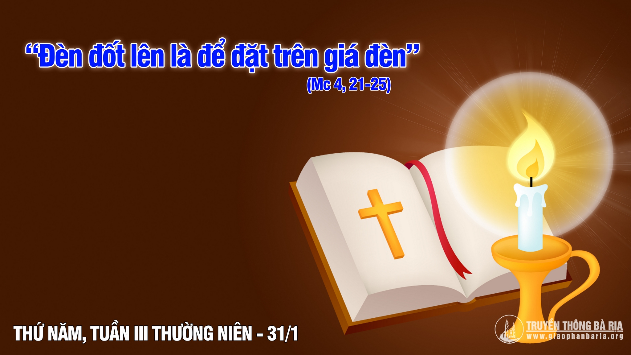 31.01.2019 - Thứ năm tuần III Thường niên