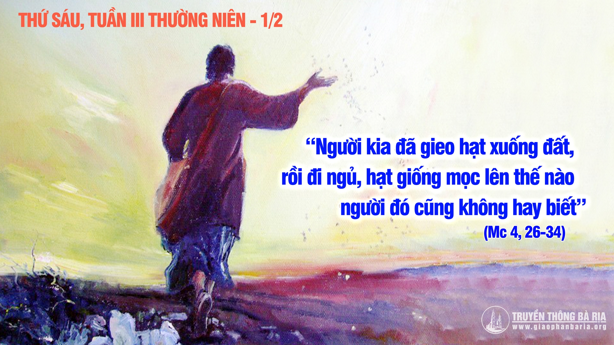 01.02.2019 - Thứ sáu tuần III Thường niên