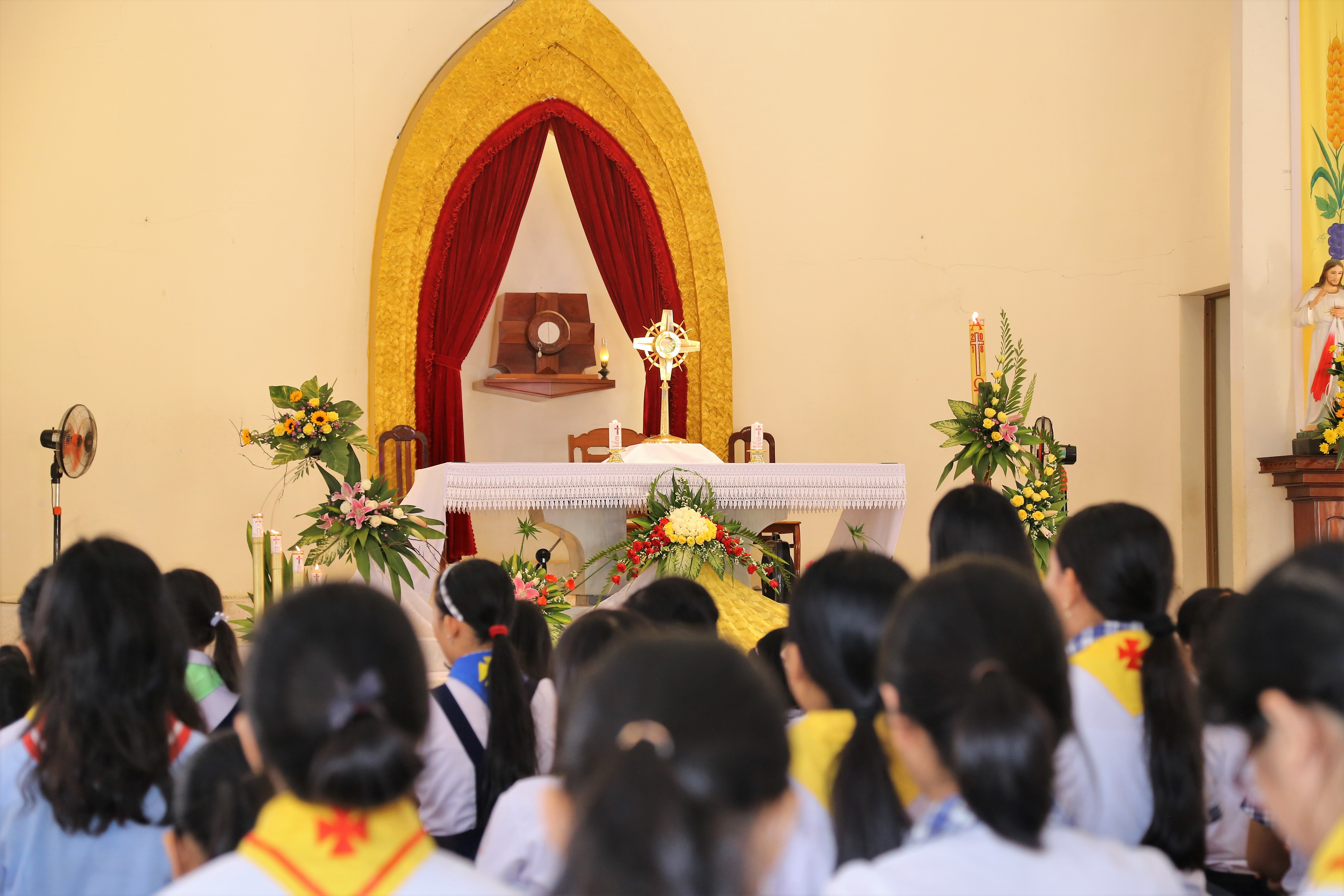 Giáo xứ Thủ Lựu: Chầu Thánh Thể thay Giáo phận 2019