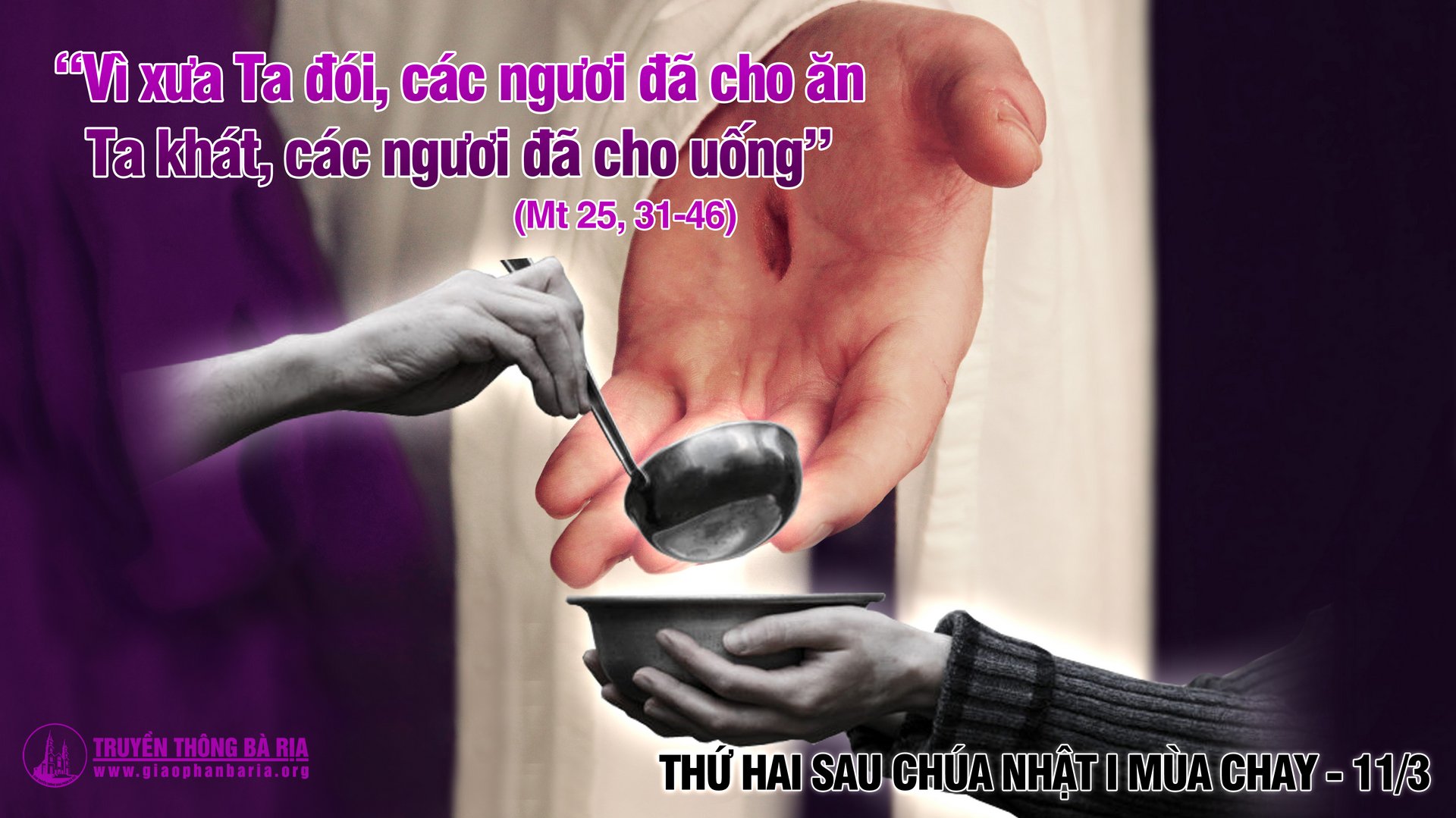 11.3.2019 – Thứ hai tuần I Mùa Chay