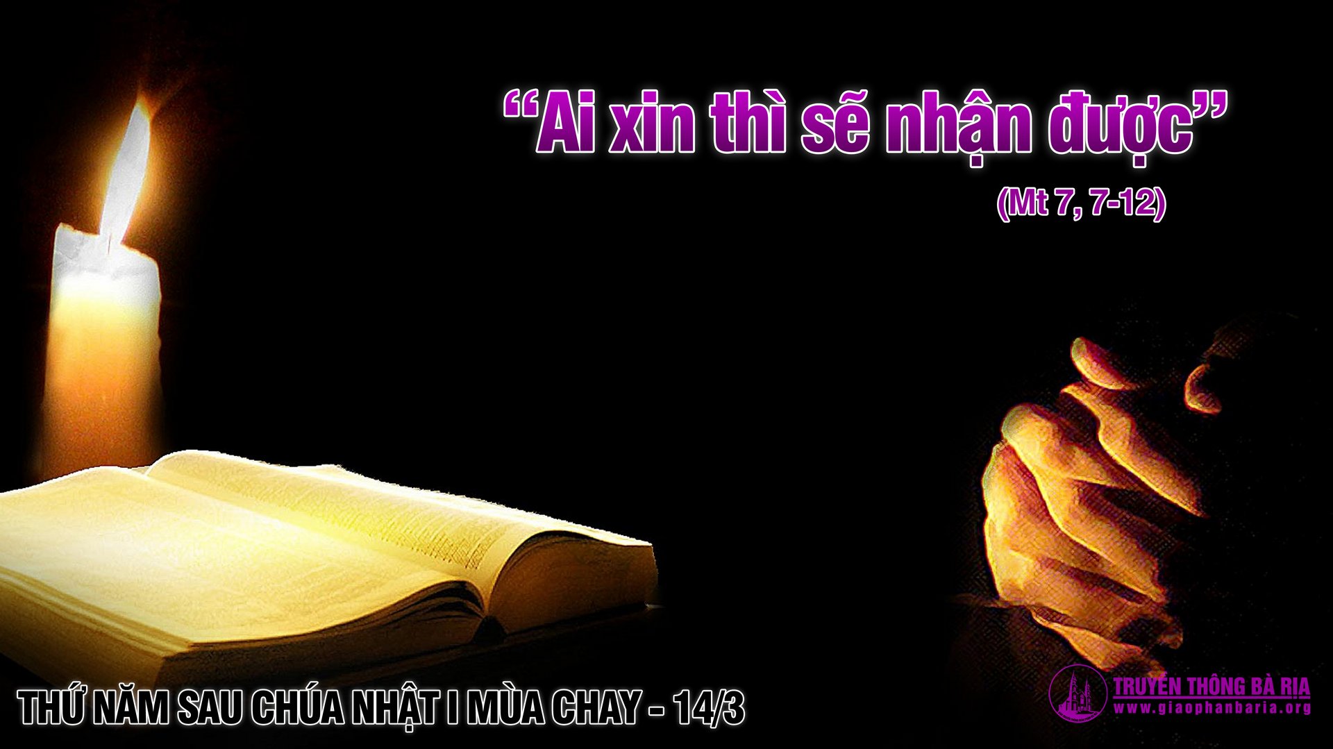 14.3.2019 - Thứ năm tuần I Mùa Chay