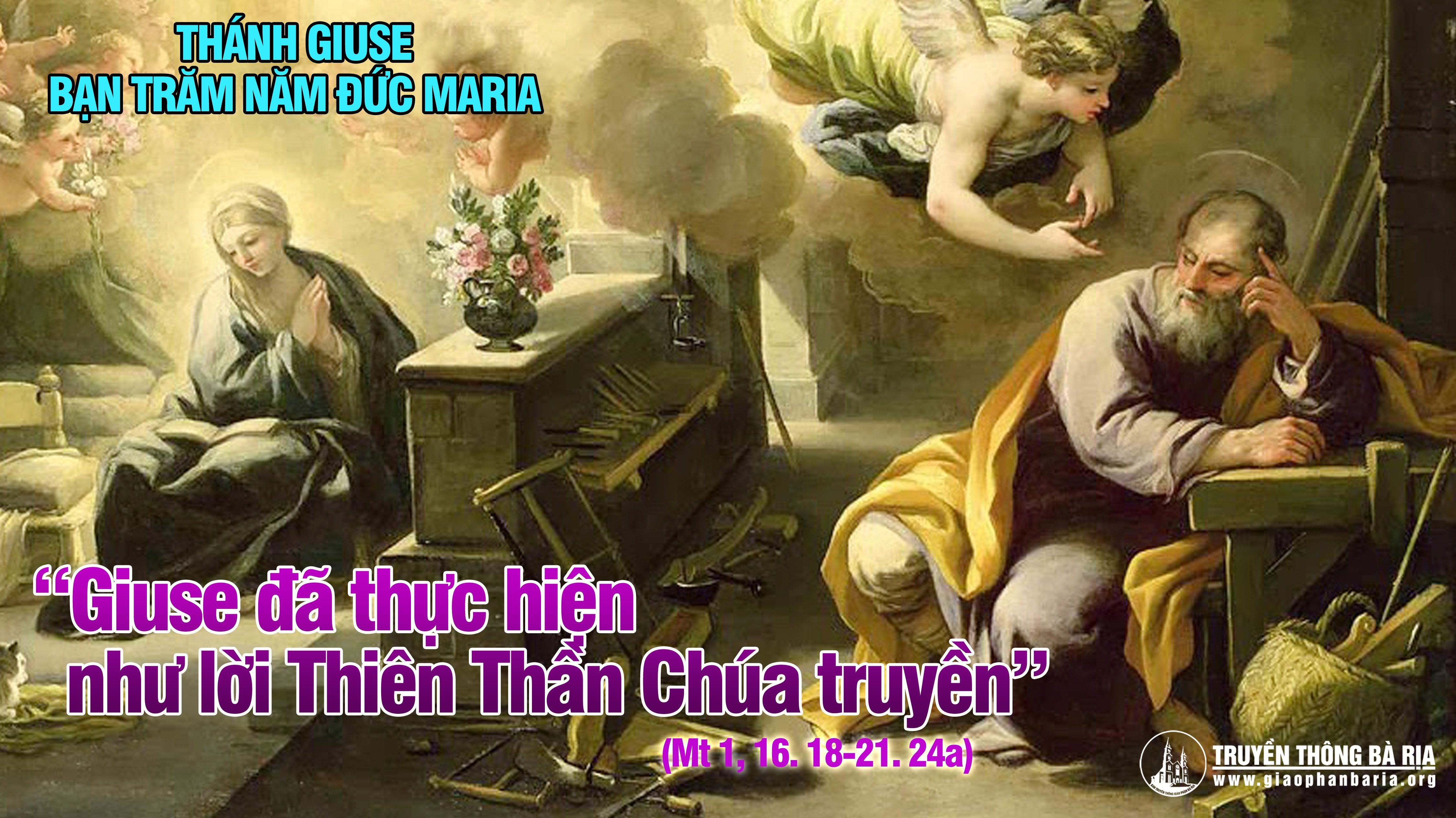 19.3.2019 – Thánh Giuse, Bạn trăm năm Đức Maria